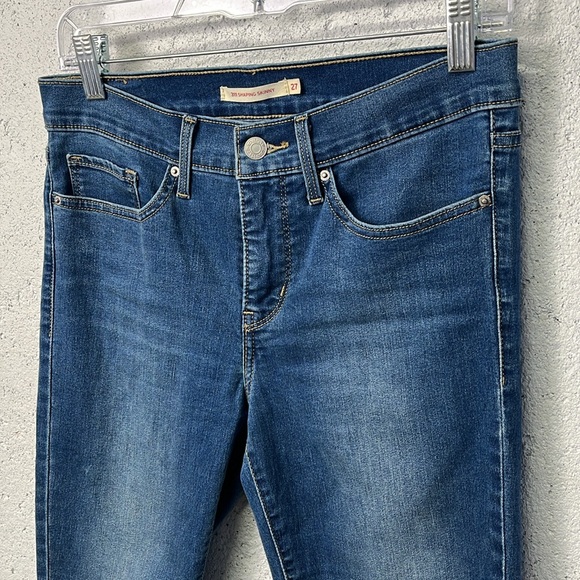 Levi’s 311 Shaping Skinny Medium Wash Stretchy Jeans Mid Rise Slimming Size 27 - Picture 2 of 9